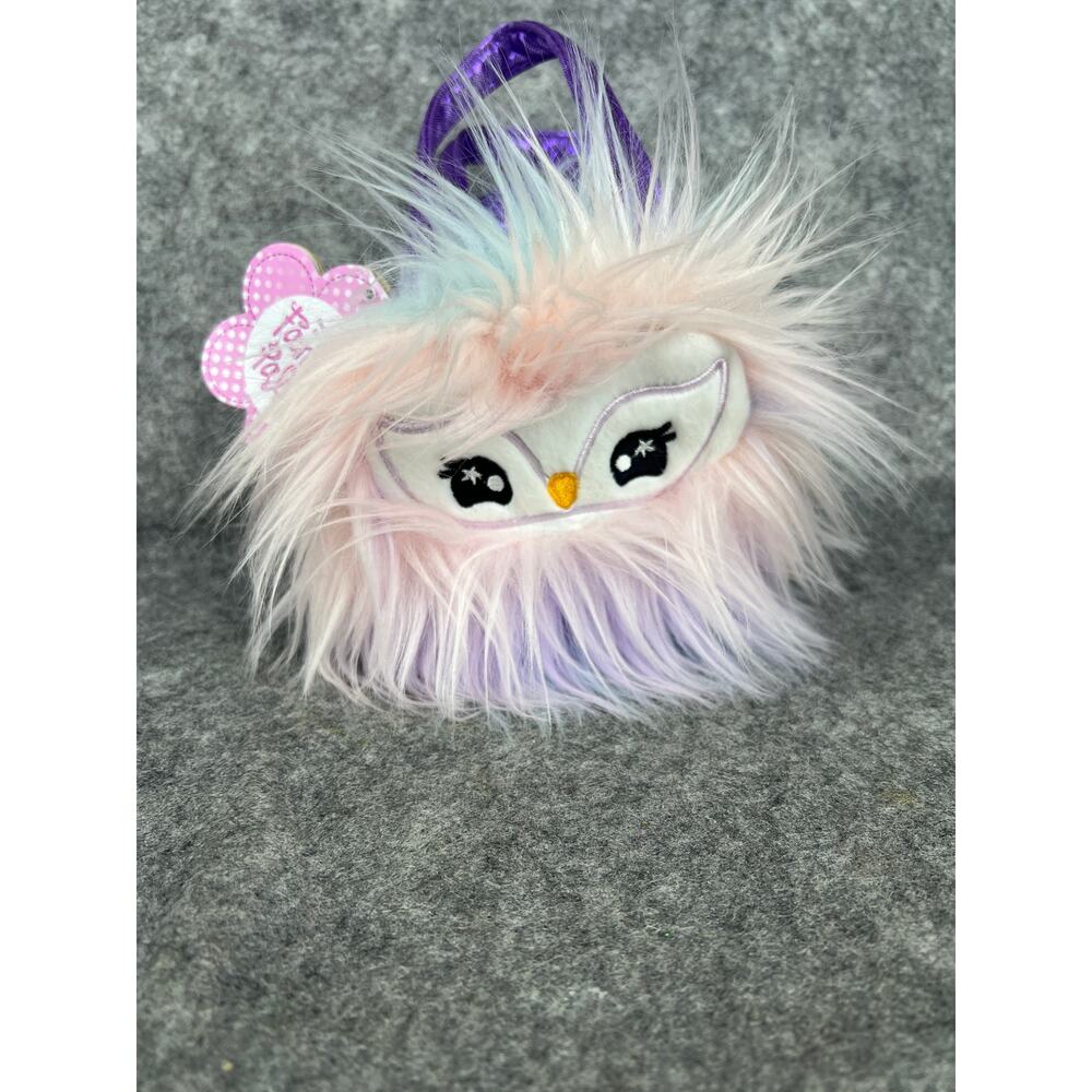 Aurora Fancy Pals 5.5" Lilac Owl in Purse NWT‎